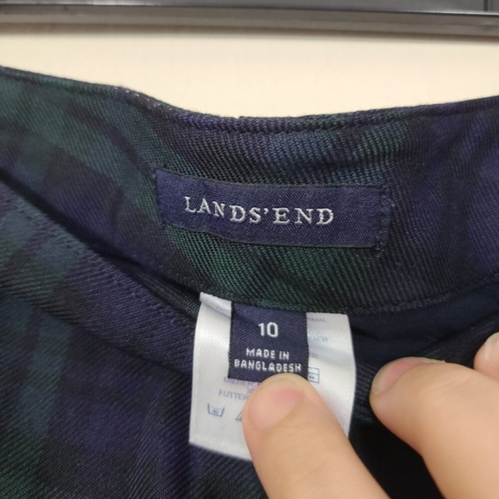Green Purple Plaid Skirt‎ Skort Academia Preppy Streetwear - Picture 4 of 7